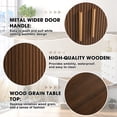 thumbnail image 2 of Magic Union 55" Sideboard Buffer Cabinet with Fluted Slide Doors, Tambour Storage Cabinet with Shelves, Modern Credenza Sideboard Buffet Console Cabinet for Bedroom Living Room Hallway Entryway, 2 of 6