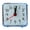 Blue, variant on Tuscom Minimalist Transparent Alarm Clock for Silent Non ing Battery Operated Compact Crystal Clear Bedside Dorm Table Clock