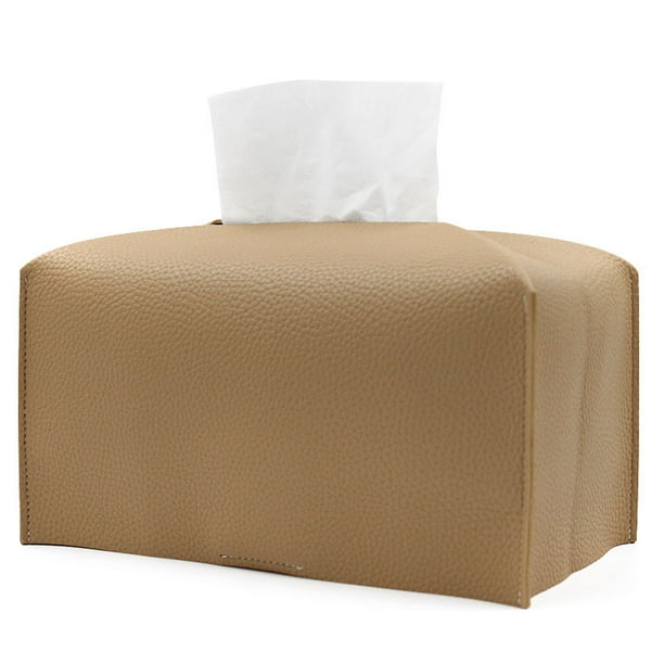 Rectangular Leather Tissue Cover Japanese and Korean Tissue Box Leather