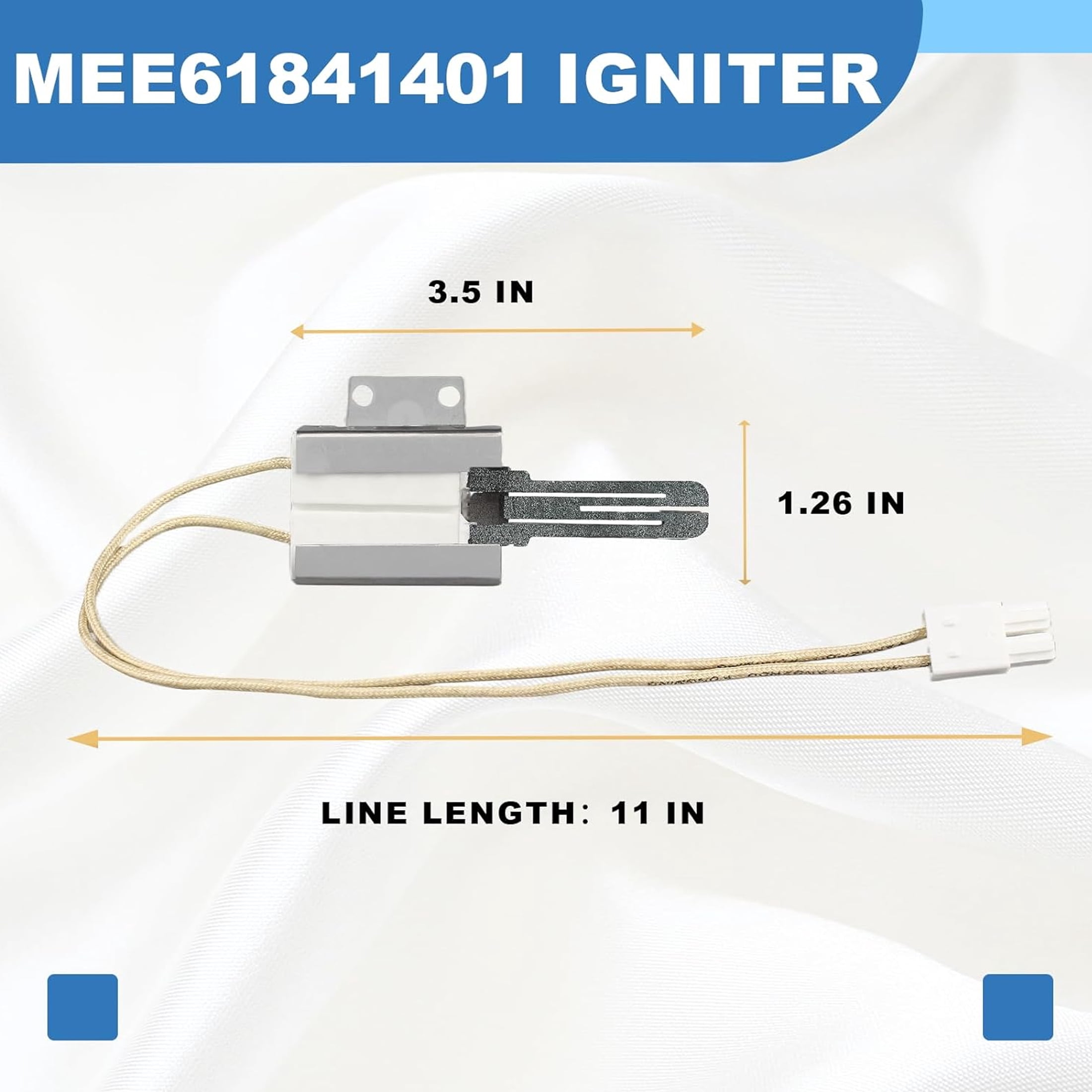 MEE61841401 Gas Range Oven Igniter Replacement for LG (LRG, LSS, LDG, LSG, LTG) Gas Ranges Igniter, Replace MEE61841403 MEE63084901