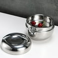 thumbnail image 4 of relayinert Durable Thermos Portable Picnic Bento Lunch Box With Safe To Suitable For All Occasions Versatile Silver 0.8L, 4 of 6