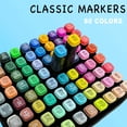 thumbnail image 4 of GFDYREE Alcohol Markers Set 80 Colors Alcohol Based Marker with Case Alcohol Markers Set 80 Colors Alcohol Based Marker with Case Alcohol Markers Set 80 Colors Alcohol Based Marker with Case, 4 of 7