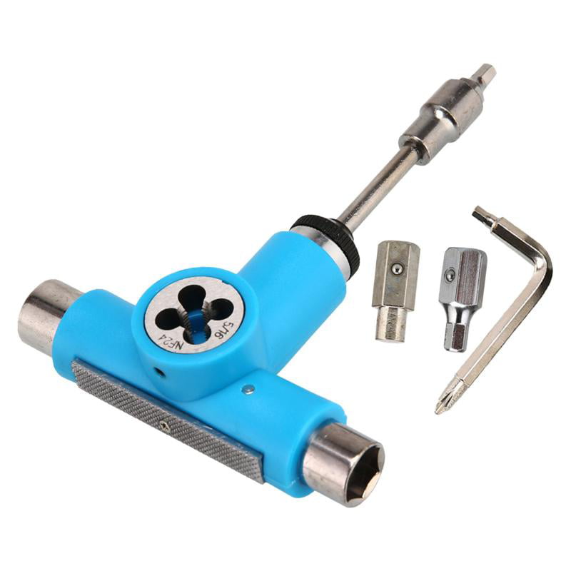 All in One Skate Tool Skateboard Tool MS2202 Multifunctional Professional Y Shape Skateboard Wrench and L-Type Phillips Head Wrench Screwdriver 
