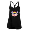 thumbnail image 1 of Death Metal Rainbow Juniors Twist Tank Top Black MD, 1 of 1