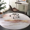 thumbnail image 3 of Safavieh  Santa Monica Machla Modern & Contemporary Rug 6' Round - Beige/Gold, 3 of 5