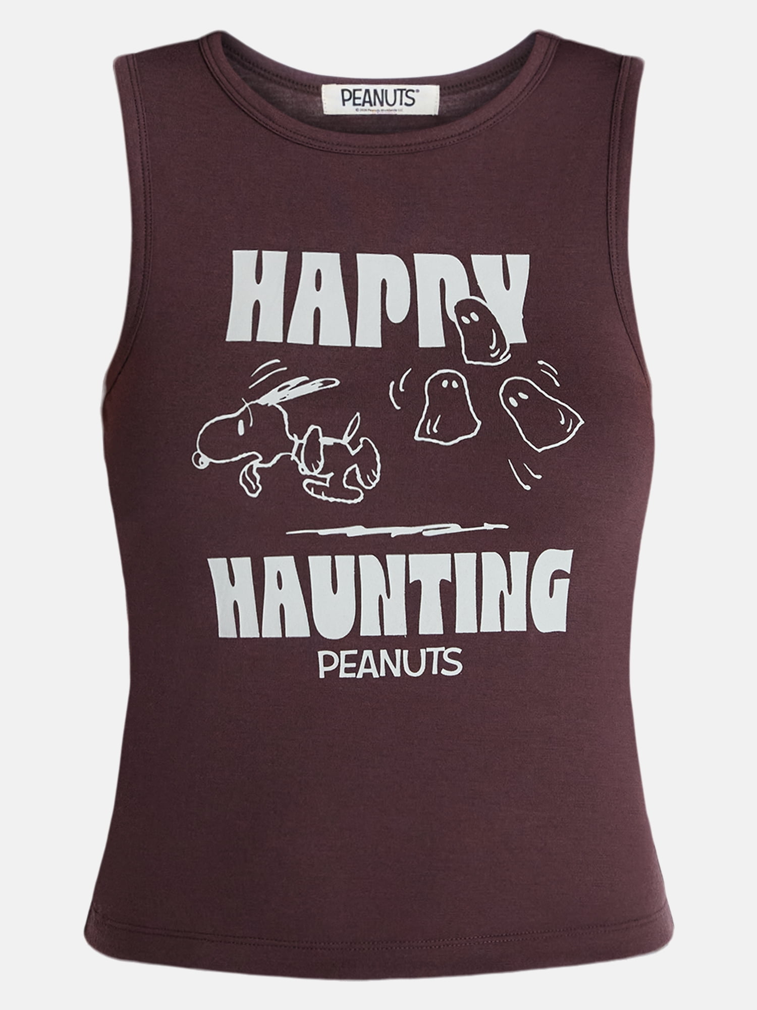 Peanuts Women's and Women's Plus Size Snoopy Happy Haunting Sleep Tank Top, Sizes XS-3X