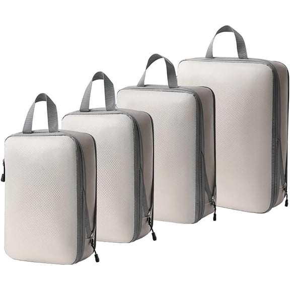 Compression Packing Cubes for Travel, Hanging Vacuum Storage Bags, Compression Bags, Lightweight Luggage Organizer