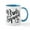 White/Blue Inside, variant on CafePress - Bride Squad Script - 11 oz Ceramic Mug - Novelty Coffee Tea Cup