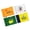 Grand Slam 2026- 8x6inch- 4pk, variant on 2026 Tournament Mini Golf Flag, 8x6 Inch, Double-Sided Silk-Printed, Durable 420D Nylon, Ideal for Backyard Practice Putting Green