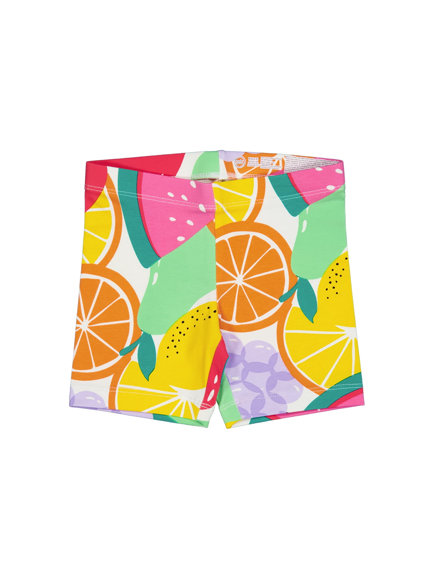 Wonder Nation Girls Bike Short, 2-Pack, Sizes 4-18 & Plus