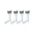thumbnail image 2 of CTM Striped Top Ribbed Tube Socks (4 Pair Pack), 2 of 3