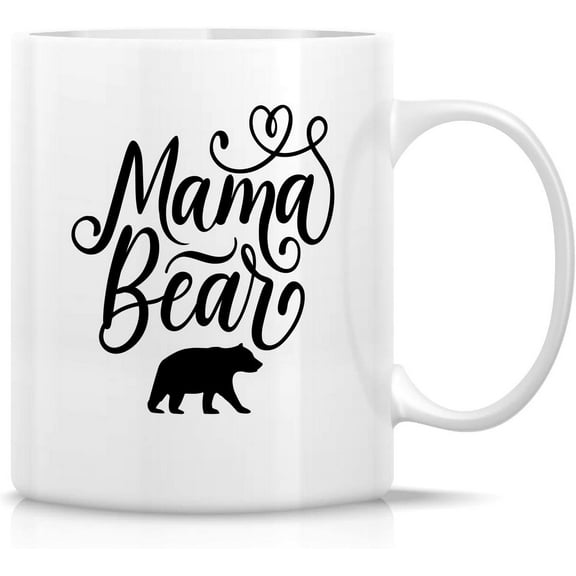 Funny Mug - Mama Bear Baby Shower 11 Oz Ceramic Coffee Mugs - Funny, Sarcasm, Sarcastic, Motivational, Inspirational birthday gifts for her, mommy, mother, mom, mama, wife, mother's day gift