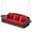 Red, variant on HOMREST 3-Person Porch Swing 55in Wicker Hanging Swing Bench with Cushions and Cupholders for Deck, Garden and Backyard, Blue