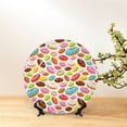 thumbnail image 6 of Honeii Color Donut Print Elegant Bone China Decorative Plate, Porcelain Plate,Art Crafts,Ceramic Ornaments for Home Office Wall Decor-8in, 6 of 6