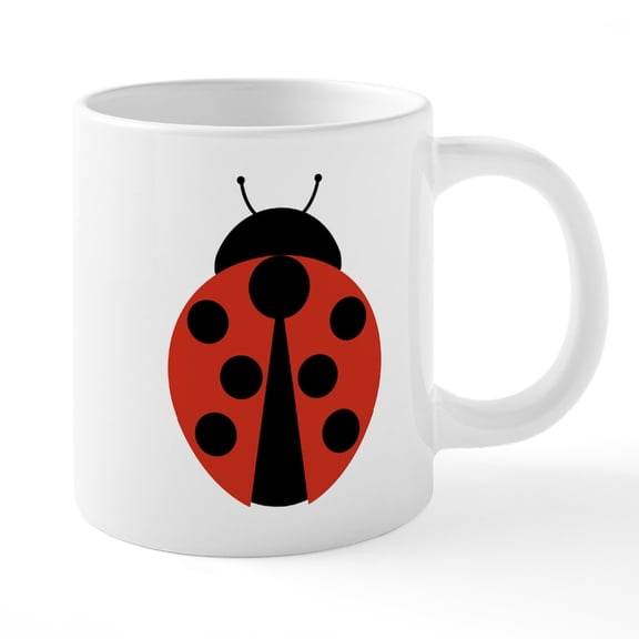CafePress - Ladybug - 20 Oz White Ceramic Mega Mug