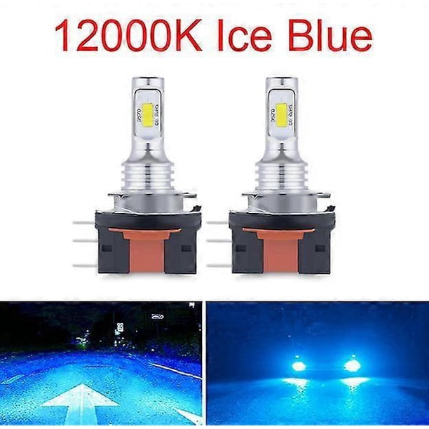 12000k Blue-2pcs H15 H7 H4 Led Bulbs Car Headlight Wireless 12v 24v Csp Turbo Car Auto Headlamp Bulb 6500k Yellow White 12000lm 4300k 8000k