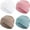 Mint Green, Khaki, White, Light Pink, variant on Minzimin 4 Pcs Turbans for Women Chemo Headwear Cancer Hats Stretchy Turban Headwrap Soft Pre Tied Knot Pleated Sleep Cap