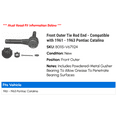 thumbnail image 2 of Front Outer Tie Rod End - Compatible with 1961 - 1963 Pontiac Catalina - Moog, 2 of 2