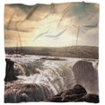 thumbnail image 4 of DESIGN ART Designart 'White Waterfalls in Iceland' Seashore Throw Blanket, 4 of 5
