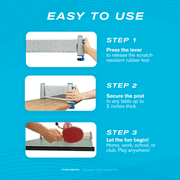 PRO-SPIN Retractable Ping Pong Net, 72 wide, Portable Table Tennis Net for Any Table