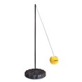 thumbnail image 1 of Tetherball Set with Base. Adjustable Classic Durable Conveninet Sturdy Soft Sided Tetherball Set with Fillable Base – Black/Yellow, Perfect Game for Families, 1 of 2