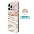 thumbnail image 3 of onn. Phone Case for iPhone 15 Pro Max - Pink Gold Marble, 3 of 7