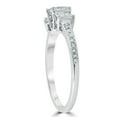thumbnail image 2 of Pompeii 3/4 cttw Princess Cut 3 Stone Diamond Engagement Ring 14k White Gold (G/H,SI2-I1), 2 of 5