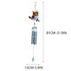 thumbnail image 3 of RKSTN Wrought iron painted wind chimes Owl Iron Glass Painted Ornaments Wind Chime Garden Courtyard Crafts Pendant, 3 of 7