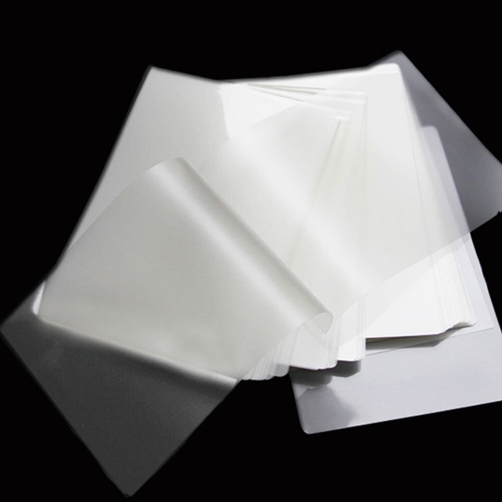 Masteelf 100 Pcs Laminating Pouches Photo Sealing Film Size 7 White