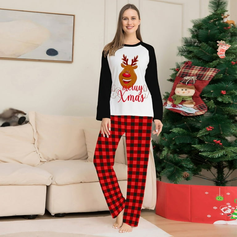 Yuanyu Family Christmas Pjs Matching Sets Baby Christmas Matching