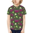 thumbnail image 1 of Invader Zim Garçons Filles T-Shirt à Imprimé Graphique 3d Col Ras du Cou Manches Courtes Petit, 1 of 7