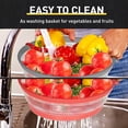 thumbnail image 6 of Superior Hub 2 Pack Collapsible Microwave Splatter Cover, Vented Microwave Lid with Hook Hole, Splatter Guard for Plate Dish Bowl, Vegetable Fruit Colander Multi-function Kitchen Gadget(Grey & Red), 6 of 14