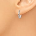 thumbnail image 3 of 10K White Gold Earring Hoop Women'S 9 mm 2 Polished 2Mm Tube Earrings, 3 of 4