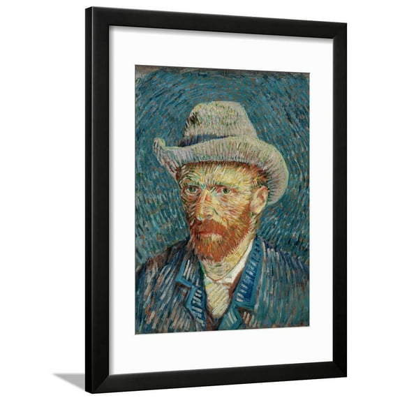 Self Portrait Framed Print Wall Art by Vincent van Gogh Sold by Art.Com
