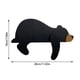thumbnail image 3 of Oso animal decoración artesanal - hecho a mano/de madera, negro/marrón/blanco, para chimenea/estantería/escritorio, 3 of 5