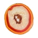 thumbnail image 2 of Rebanada de natural ovada / forma forma forma con orificio para manualidades, regalos de Navidad / año de nuevo, de acción de gracias, , piedra rojo BLESIY Rebanadas de Ágata Colgante, 2 of 8