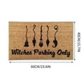 thumbnail image 2 of TOOPTY Witches Halloween Printed Carpet, Non-Slip Absorbent Doormat for Entry Door, Bathroom Kitchen Entryway with Funny Witchy Rug Design for Fall and Halloween,BW, 2 of 2