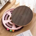 thumbnail image 3 of Cat Scratcher Toy Cat Scratching Board Toy Cat Scratch Pad Toy Cat Scratcher Cardboard Toy Cat Scratching Lounge Bed Cat Scratcher Toy PET Resin Double Layer Wearproof Large Space, 3 of 5