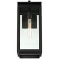 thumbnail image 4 of Possini Euro Design Modern Outdoor Wall Light Fixture Matte Black 18" Clear Glass for Post Exterior Barn Deck House Porch Yard, 4 of 8