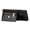 thumbnail image 3 of Dteck Case For Samsung Galaxy A72 6.7-inch,Luxury Leather Zipper Card Holder Wallet Cross Body Bag Back Galaxy A72 Case Hybrid Rubber Kickstand Cover with Shoulder Strap,Black, 3 of 8