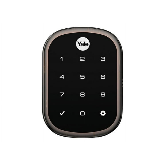 Yale YRD256ZW20BP Key Free Assure Touchscreen Deadbolt with Z-Wave Oil Rubbed Bronze Permanent Finish