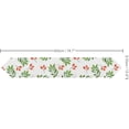 thumbnail image 3 of ColourLife Table Runner Watercolor Floral Pattern on White Washable Table Cloth Runner for Holiday Home Wedding Table Top Decoration 13x70 Inches, 3 of 3