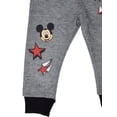 thumbnail image 4 of Pantalones Disney Mickey Mouse para niños pequeños, paquete de 2 unidades, negro/gris, 5T, 4 of 7