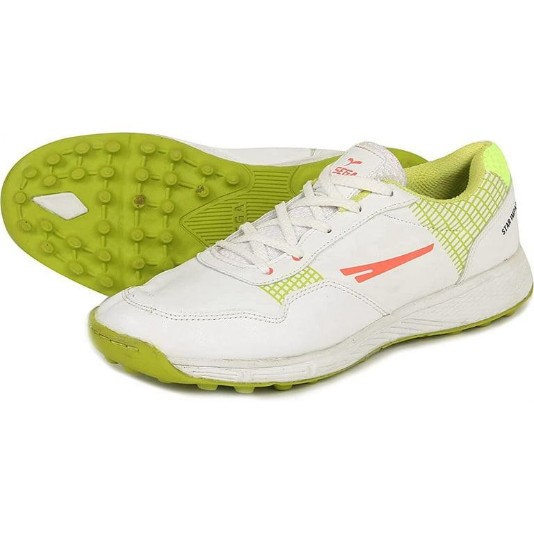 KD Willmax Sega Cricket Rubber Spike Shoes Rubber Sole for Field