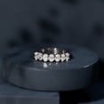 thumbnail image 5 of Rosec Jewels Half Eternity Anniversary Band Ring - 7 Stone Ring - EF-VS Quality - Ready to Gift, 18K White Gold, US 10.00, 5 of 8