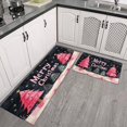 thumbnail image 3 of Christmas Kitchen Rug Sets 2 Piece Gingerbread Man Pine Branch Ball Kitchen Mats for Floor Non Slip Rugs for Kitchen Floorfor Farmhouse Door (47x17+30x17 inches), 3 of 7