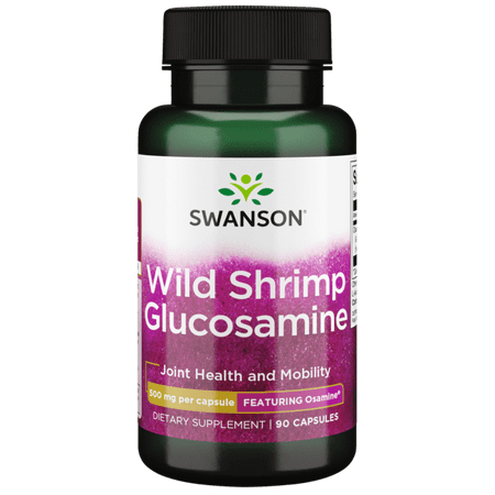 Swanson Wild Shrimp Glucosamine 500 mg 90 Capsules