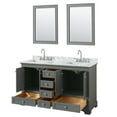 thumbnail image 3 of Wyndham Collection Wcs202060dcmunsm24 Deborah 60" Free Standing Double Vanity Set - Dark, 3 of 7