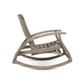thumbnail image 3 of Wood Rocking Chair In Grey With Feature And Footrest Option Rocker Weather Resistance, Retractable Color, 3 of 5