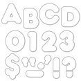 thumbnail image 1 of Trend Enterprises T-436-6 Ready Letters 2 in. Casual, White - Pack of 6, 1 of 1